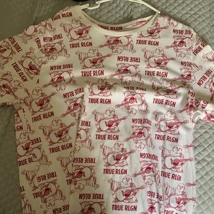 White and Red True Religion Shirt